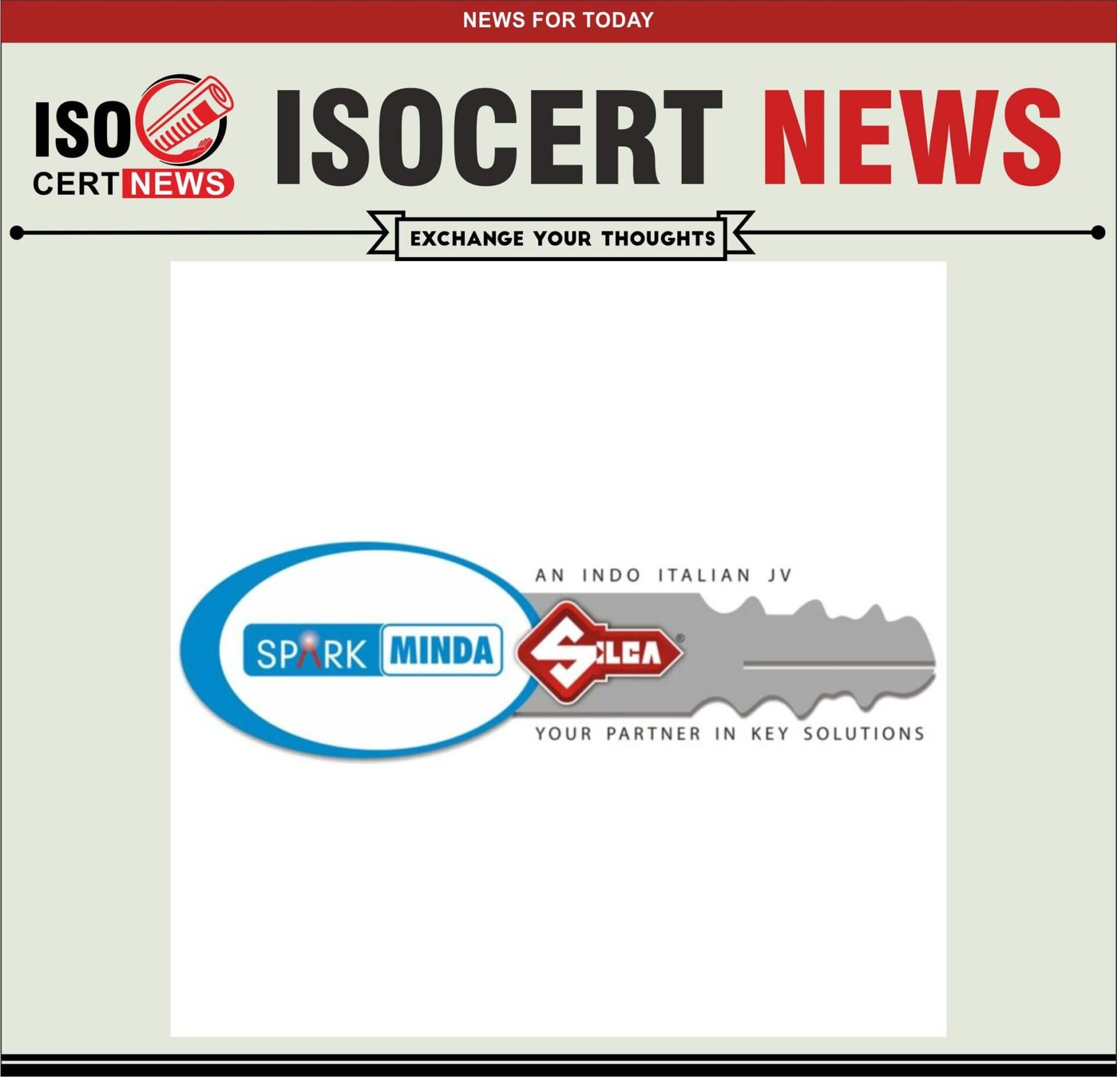 Minda Silca Engineering Pvt. Ltd received ISO 14001