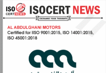 AL ABDULGHANI MOTORS received multiple ISO Certifications
