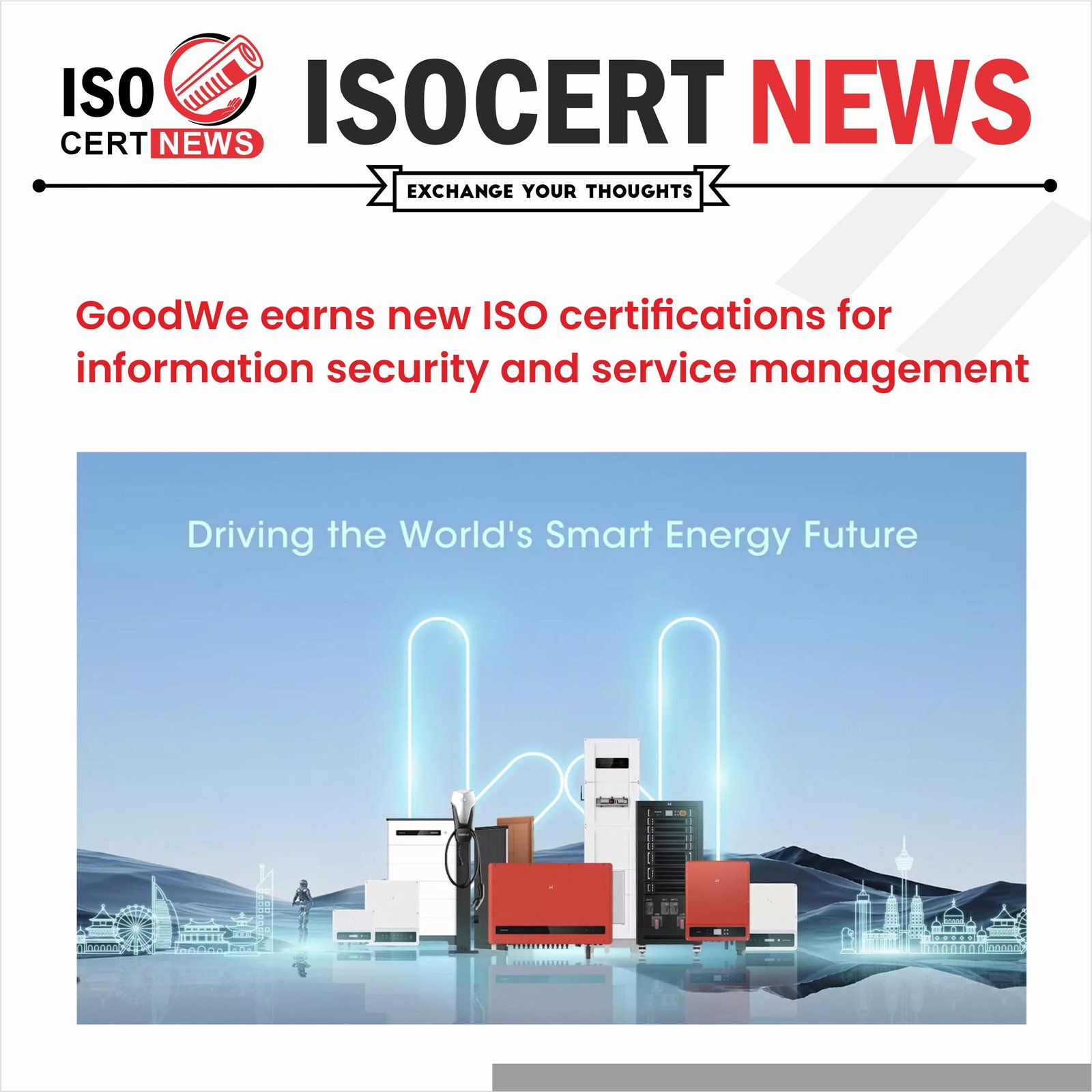 GoodWe earns New ISO Certifications for Information Security and Service Management