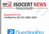 Question Pro Inc. Receives ISO/IEC 42001:2023 Certification