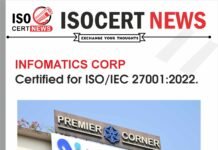 INFOMATICS CORP bagged IAS-accredited ISO/IEC 27001:2022 Certification