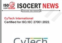 CyTech International received ISO/IEC 27001:2022 Certification