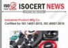 ISO 14001:2015 and ISO 45001:2018 Certifications Strengthen Environmental and Workplace Safety Practices at Industrial Product Mfg. Co.