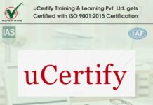 uCertify Training & Learning Pvt. Ltd. received ISO 9001:2015 Certification