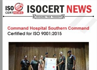 Command Hospital Southern Command, Pune Cantonment demonstrates its commitment to quality with ISO 9001:2015 Certification