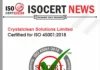 Crystalclean Solutions Limited Maintains ISO 45001:2018 Certification and Strengthens Workplace Health and Safety Practices