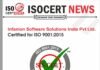 Infanion Software Solutions India Pvt Ltd. bagged ISO 9001:2015 Certification