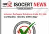 Infanion Software Solutions India Pvt Ltd. bagged ISO/IEC 27001:2022 Certification