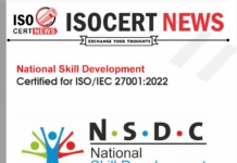 National Skill Development Achieves ISO/IEC 27001:2022Certification for Information Security