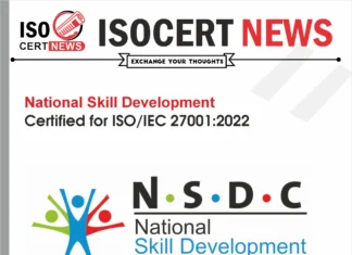 National Skill Development Achieves ISO/IEC 27001:2022Certification for Information Security