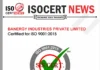 BANERGY INDUSTRIES PRIVATE LIMITED Receives ISO 9001:2015 Certification