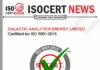 GALACTIC ANALYTICS ENERGY LIMITED Maintains ISO 9001:2015 Certification