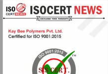 Kay Bee Polymers Pvt. Ltd. Renews Its ISO 9001:2015 Certification