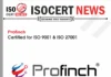 Profinch Strengthens Quality & Security with ISO 9001:2015 & ISO/IEC 27001:2022